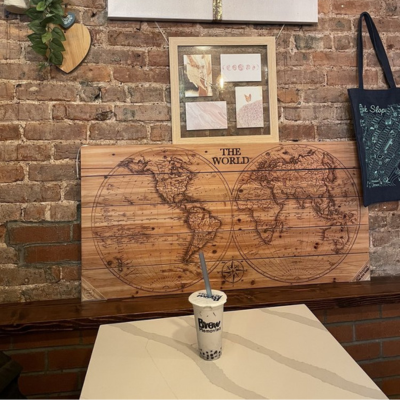 Inside Brew Memories, a Unique Coffee and Bubble Tea Shop in Park Slope, Brooklyn - Featuring Artisan Coffee and Exotic Bubble Tea Flavors