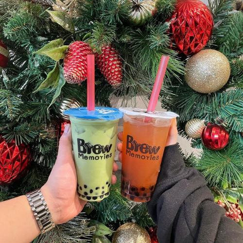 Brew Memories, a charming coffee and bubble tea shop in Park Slope, Brooklyn, NY, offering a unique selection of drinks in a friendly, welcoming environment.